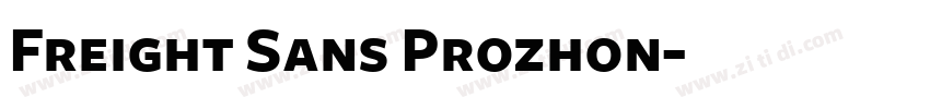 Freight Sans Prozhon字体转换